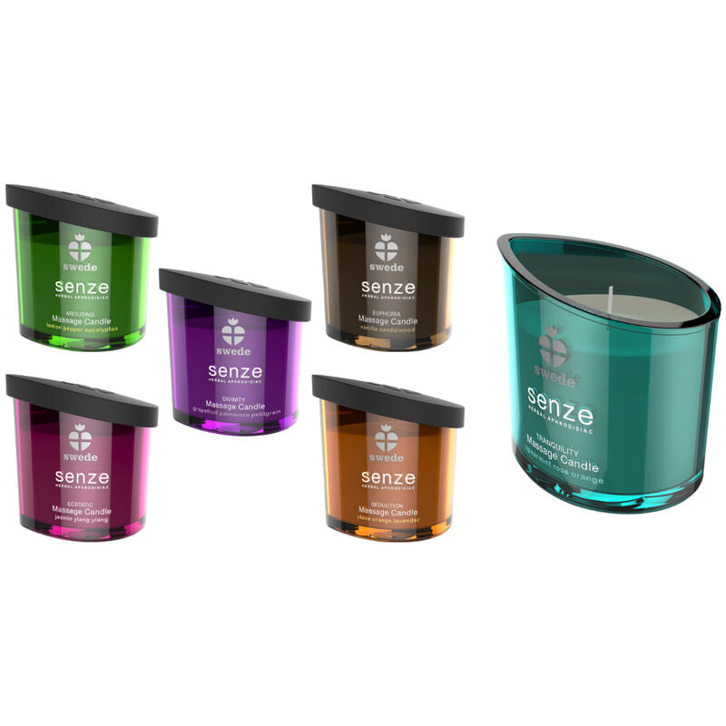 Swede - Vela de Massagem Senze Divinity - Toranja, Palmarosa, Petitgrain