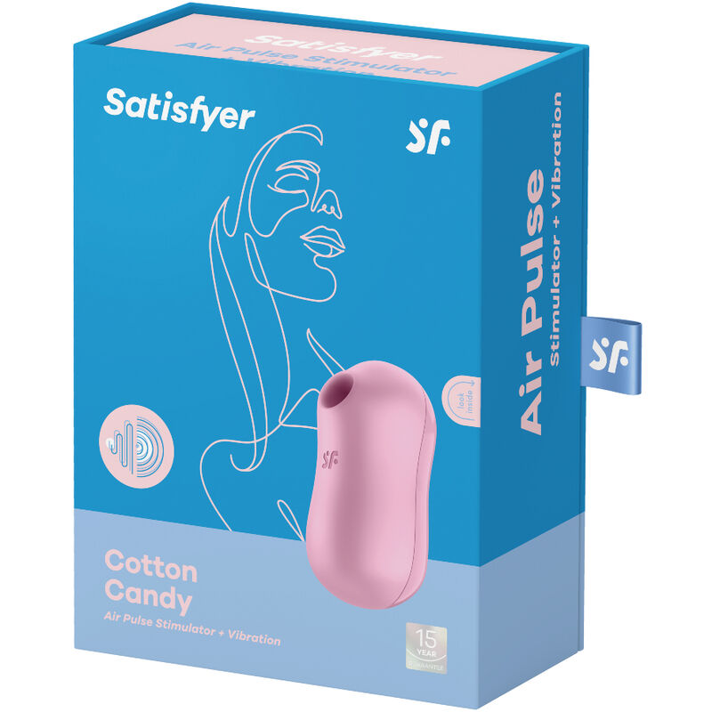 Satisfyer Estimulador e Vibrador de Pulso de Ar Cotton Candy Lilás