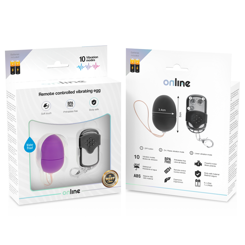 Online Ovo Vibrante Com Controle Remoto S Lilac