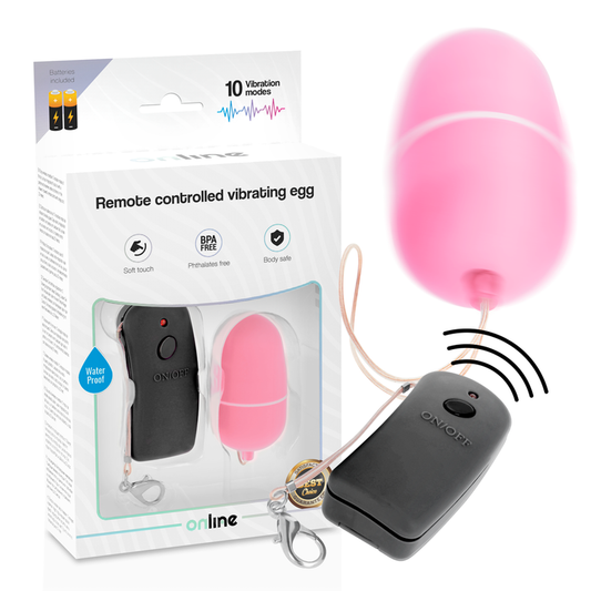 Online Ovo Vibrante Com Controle Remoto Rosa