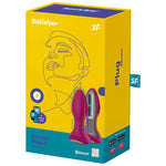 Satisfyer Rotator Plug 2+ Vibrating Plug App Vermelho