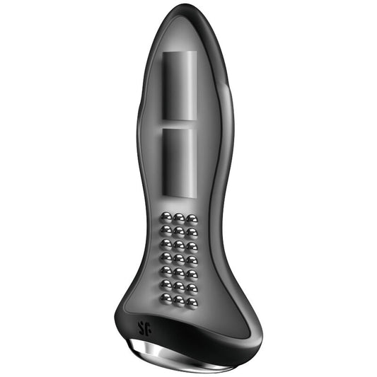 Satisfyer Rotator Plug 1+ Plug Vibrador Negro con App