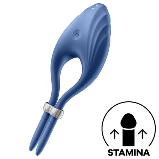 Satisfyer Vibrador de Anel Duelismo Azul