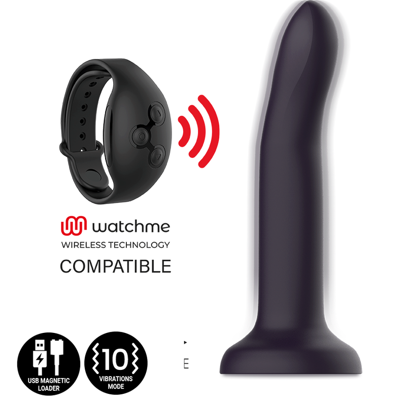 Mythology Duman Mystic Dildo L - Vibrador compatible con la tecnología Watchme Wireless