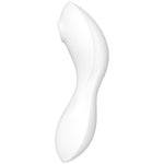 Satisfyer Curvy Trinity 5 Estimulador de Pulso de Ar e Aplicativo Vibrador Branco