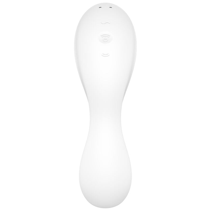 Satisfyer Curvy Trinity 5 Estimulador de Pulso de Ar e Aplicativo Vibrador Branco