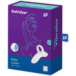 Satisfyer Vibrador de Dedo Bold Lover Branco