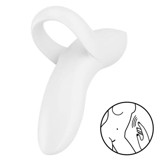 Satisfyer Vibrador de Dedo Bold Lover Blanco