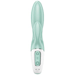 Satisfyer Air Pump Bunny 5+ Aplicación Vibrador de Conejo Inflable Verde