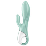 Satisfyer Air Pump Bunny 5+ Aplicación Vibrador de Conejo Inflable Verde