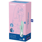 Satisfyer Air Pump Bunny 5+ Aplicación Vibrador de Conejo Inflable Verde