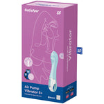 Satisfyer Air Pump Vibrador 5+ Aplicación Vibrador Inflable Punto G Azul