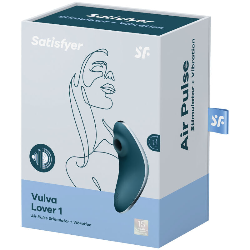 Satisfyer Estimulador e Vibrador Vulva Lover 1 Air Pulse Azul