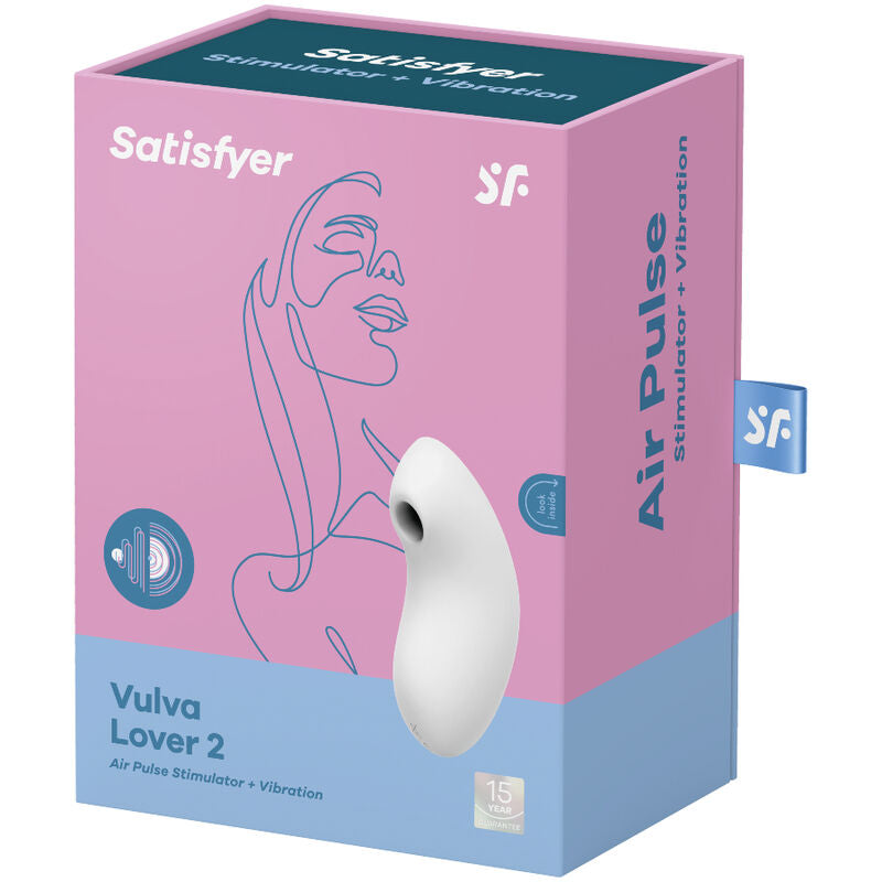 Satisfyer Estimulador e Vibrador de Pulso de Ar Vulva Lover 2 Branco