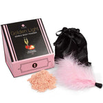 Secretplay Kit Luz Dorada Polvo Comestible Brillante de Fresa y Pluma