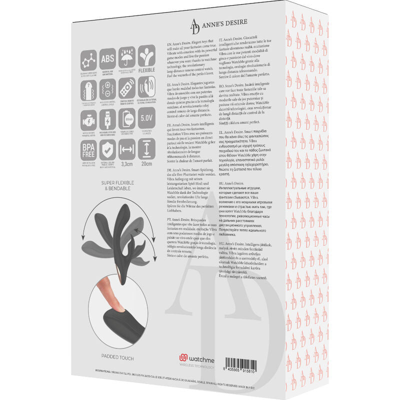 Anne's Desire  Rabbit Tecnologia de Controle Remoto A Watchme Preto