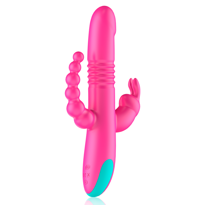 Happy Loky Donald Triple Estimulación: Reloj Anal, Punto G y Clitoral Compatible Con Tecnología Inalámbrica