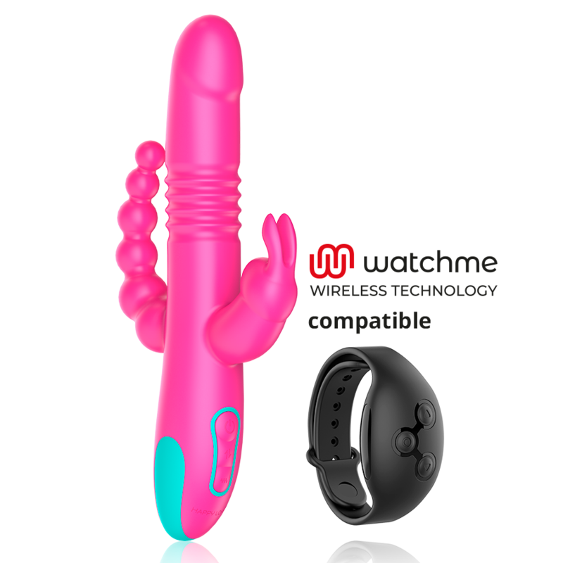 Happy Loky Donald Triple Estimulación: Reloj Anal, Punto G y Clitoral Compatible Con Tecnología Inalámbrica