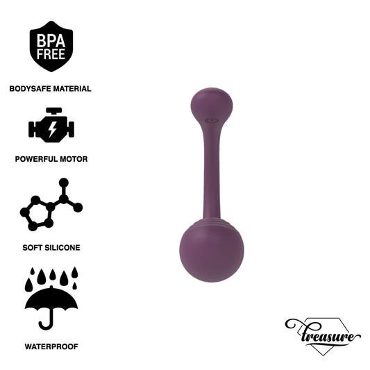 Vibrador de control remoto doble Treasure Merlin