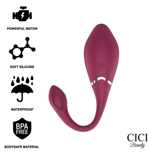 Cici Beauty Control Remoto Premium Silicona Huevo Vibrador