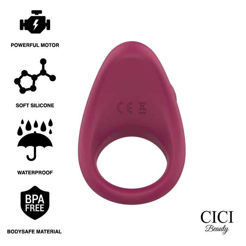 Cici Beauty Anel Vibrante de Silicone Premium