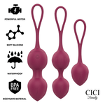 Cici Beauty Control Remoto Premium Silicona 3 Vibrantes Bolas Kegel