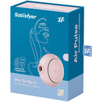 Satisfyer Pro To Go 3 Estimulador y Vibrador de Pulso de Aire Dual Rosa