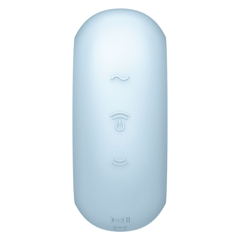 Satisfyer Pro To Go 3 Estimulador e Vibrador de Pulso de Ar Duplo Azul