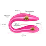 Oninder Lisboa G-spot & Clitoral Stimulator Rosa - Envío Gratis