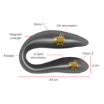 Oninder Lisboa G-spot & Clitoral Stimulator Black - Aplicação Gratuita