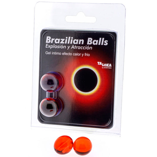 Taloka - 2 Bolas Brasileiras Gel Emocionante Efeito Quente e Frio