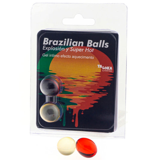 Taloka - 2 Bolas Brasileñas Gel Emocionante Súper Caliente Efecto