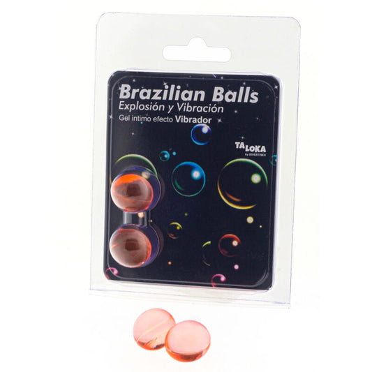 Taloka - 2 Bolas Brasileiras Efeito Vibratório Gel Emocionante