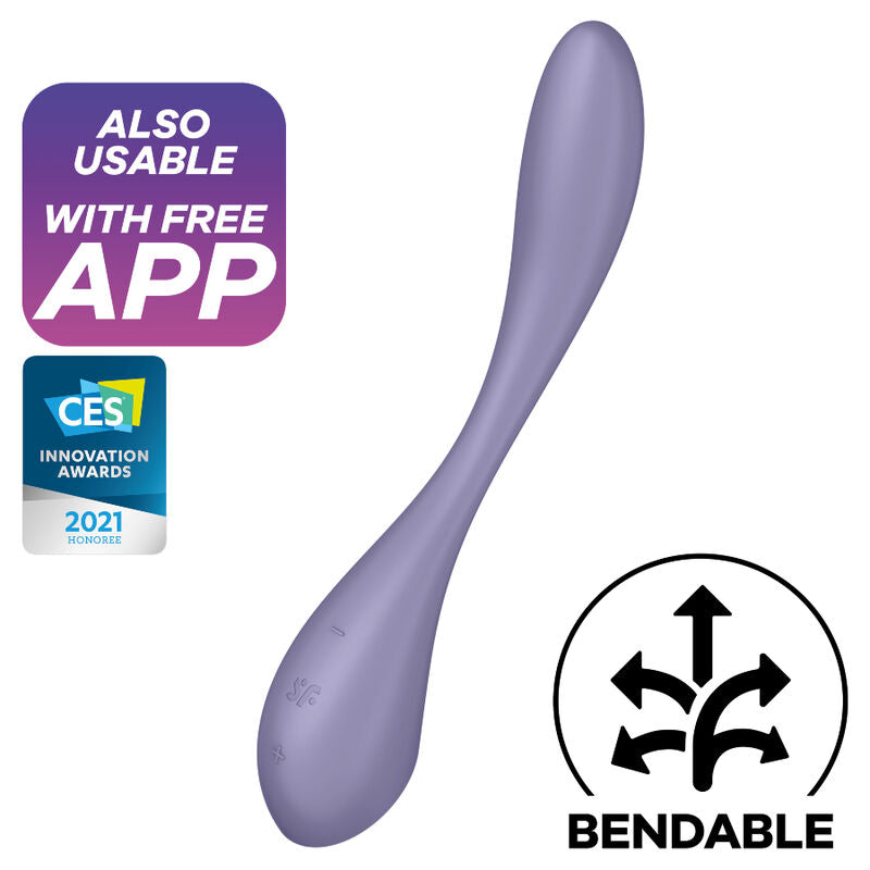 Satisfyer Multivibrador Flex de punto G 5 Lilas