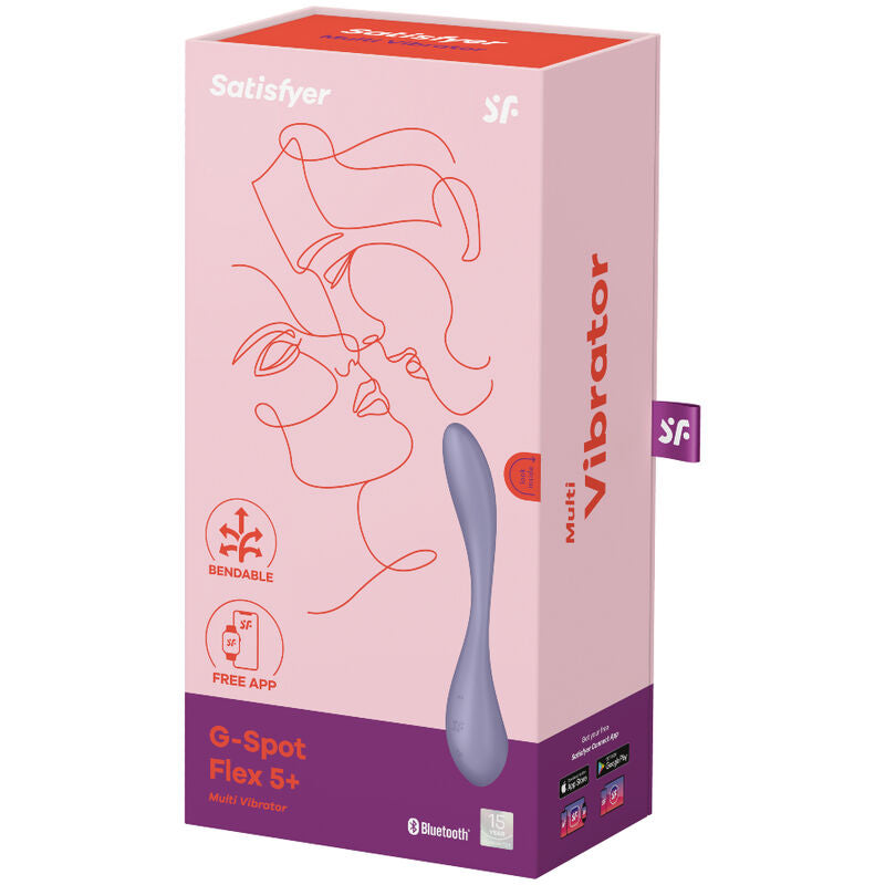 Satisfyer Multivibrador Flex de punto G 5 Lilas