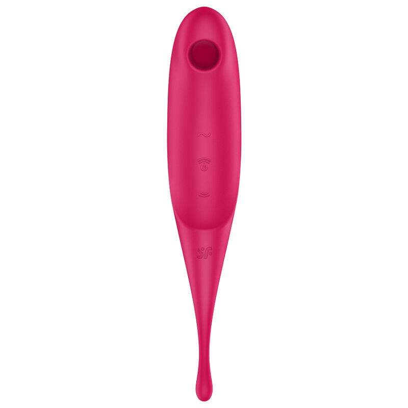 Satisfyer Estimulador y Vibrador de Pulso Twirling Pro Air Rojo