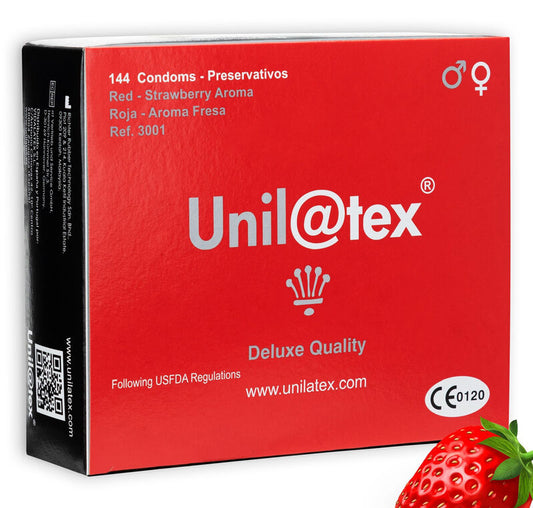 Unilatex Conservantes de Morango / Vermelho 144 Unidades
