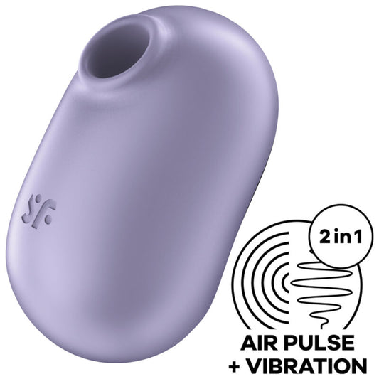 Satisfyer Pro To Go 2 Estimulador y Vibrador de Pulso de Aire Doble Violeta