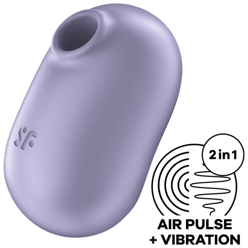 Satisfyer Pro To Go 2 Estimulador y Vibrador de Pulso de Aire Doble Violeta