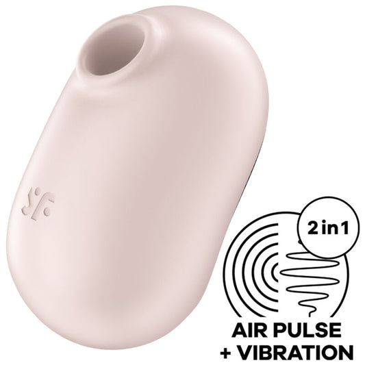 Satisfyer Pro To Go 2 Estimulador y Vibrador de Pulso de Aire Doble Beige