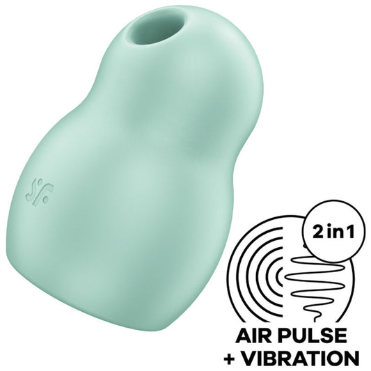 Satisfyer Pro To Go 1 Estimulador y Vibrador de Pulso de Aire Dual Verde