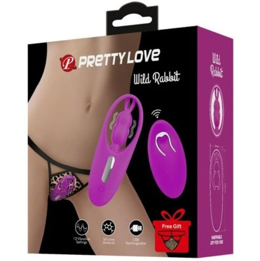 Pretty Love Estimulador de Conejo Salvaje para Clítoris con Control Remoto Lilac