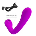 Pretty Love Alex Vibrador e Sucker de Clitóris Violeta