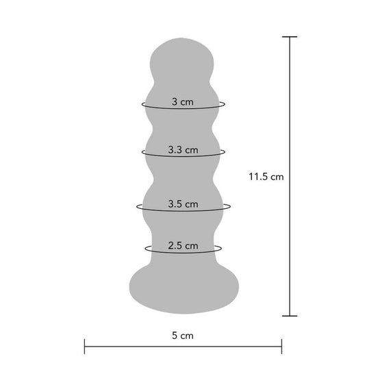 Toyjoy Nádegas El Buttplug de Cristal Radiante