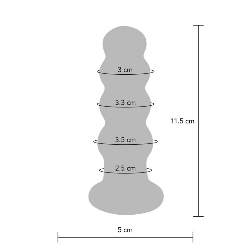 Toyjoy Nádegas O Buttplug de Vidro Radiante