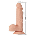Baile Belo Encontro Bahamut Dildo Realístico Flexível 21.8 Cm Natural