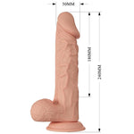 Baile Lindo Encontro Buraq Dildo Realístico Flexível 24 Cm Natural