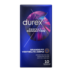 Durex - Conexión Perfecta Lubricación Extra de Silicona 10 Unidades