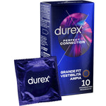 Durex - Conexión Perfecta Lubricación Extra de Silicona 10 Unidades