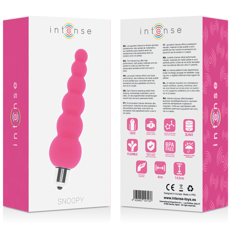 Intense - Snoopy 7 Velocidades Silicone Rosa